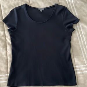 Black cotton tee